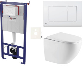 Závěsný WC set do lehkých stěn / předstěnová SAT SIKOSSREX6720K SIKOSSREX6720K
