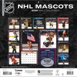 JF Turner Kalendář NHL Mascots 2026 Wall Calendar