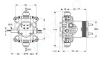 IDEAL STANDARD - Archimodule Základní těleso pro baterie pod omítku A1501NU