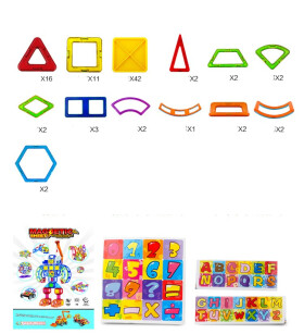 Magnetická stavebnice 89ks