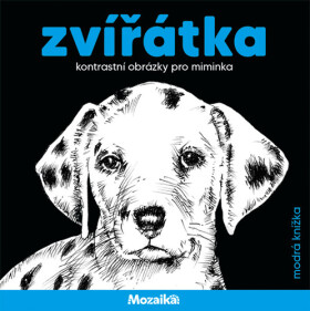 Zvířátka kontrastní obrázky pro miminka - modrá knížka