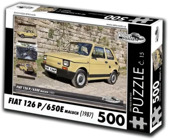 RETRO-AUTA Puzzle Fiat 126P, 650E Maluch (1987)