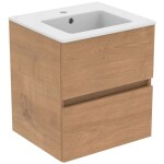 IDEAL STANDARD - Eurovit Skříňka s umyvadlem, 55x50x44 cm, 2 zásuvky, přírodní dub R0571Y8