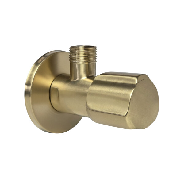 REA - Rohový ventil 02 1/2" x 3/8" Brush Gold REA-12006