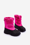 Dětské sněhové boty na zipy Big Star Fuksja MM374112 30