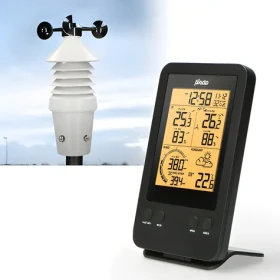Alecto WS-3400 černá / Meteorologická stanice / bezdrátový senzor / DCF čas / 5,5" displej (WS-3400)