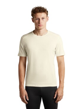 Pánské merino triko krátký rukáv ICEBREAKER Mens 200 Oasis SS Crewe, Undyed velikost: S