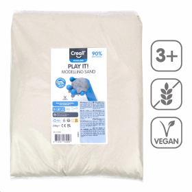Creall modelovací písek Play it!, 2500 g, náhradní náplň, přírodní