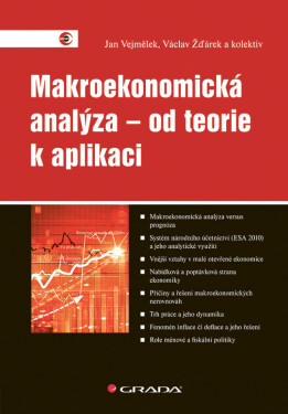Makroekonomická analýza – od teorie k aplikaci - kolektiv autorů, Jan Vejmělek, Václav Žďárek