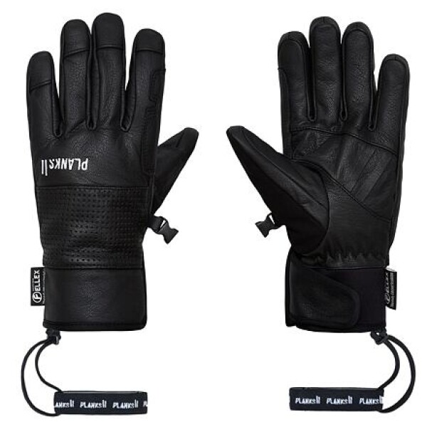 Lyžařské rukavice PLANKS Hunter Leather black 19/20 Velikost: S