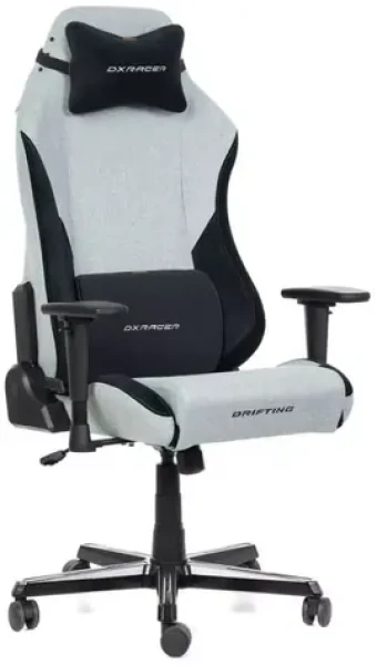 DXRacer DRIFTING XL Herní židle šedo-černá látková / 130-140 cm / látka / 125 kg / 3D-Područky (1052151)