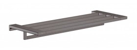 HANSGROHE - AddStoris Polička s držákem ručníků, délka 65 cm, kartáčovaný černý chrom 41751340