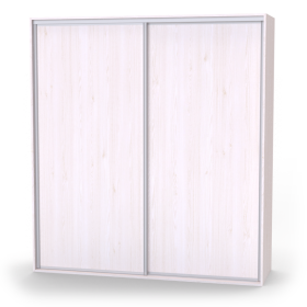 Nábytek Mikulík Skříň ONYX plné dveře (š 120-200 cm/v 240 cm) - bílý lesk, antracit, aj. ROZMĚR: (š/v/h) 190 x 240 x 60 cm