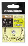 Cormoran Lanko 1x7 Wire Leader Swivel and Snap Hook 12kg 20cm 2ks (75-23120)