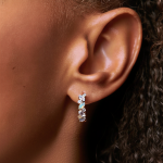 Royal Fashion náušnice 14k zlato Vermeil GU-DR22120E-ROSEGOLD-MOONSTONE-TOPAZ-OPAL