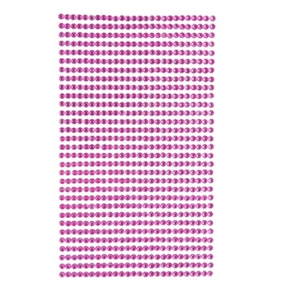 DpCraft nalepovací kamínky 3 mm 806 ks růžové střední