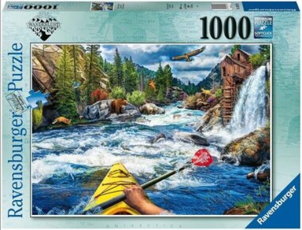 RAVENSBURGER V peřejích Crystal Mill USA 1000 dílků