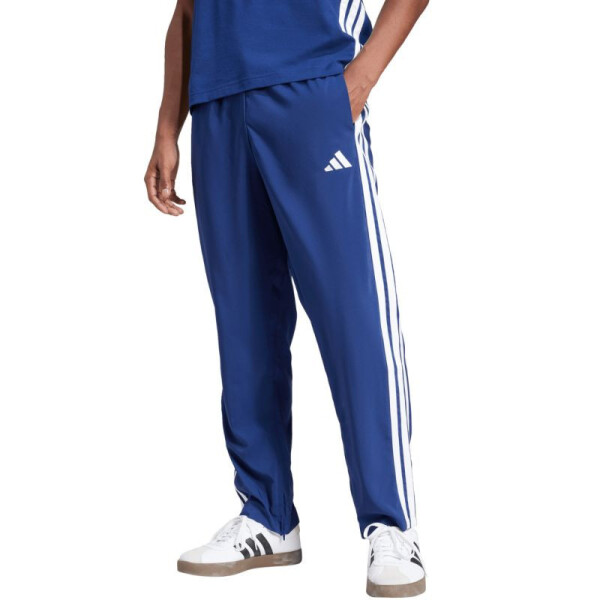 Pánské kalhoty adidas Essentials 3-Stripes Stanford Open Hem modré JE6400 s