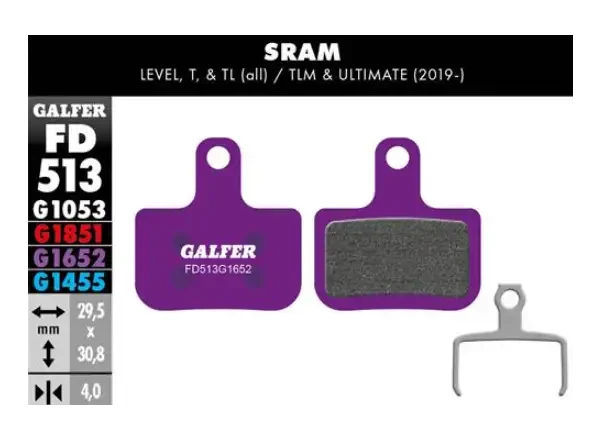 Galfer FD513 E-bike G1652 brzdové destičky pro Sram