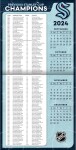 JF Turner Kalendář Seattle Kraken NHL 2025 Wall Calendar
