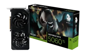 Gainward GeForce RTX 5060 Ti Ghost II OC 16GB / Grafická karta / 16GB GDDR7 / 128-bit / 1x HDMI + 3x DP / 600W (16) (NE7506TU19T1-GB2061B)