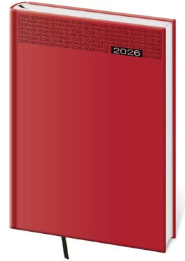 Diář 2026 denní A5 Gommato - červená