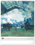 Nástěnný kalendář 2027 Notique Claude Monet, 48 x 56 cm