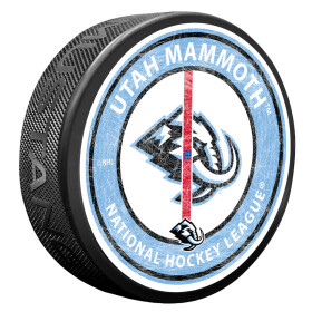 Mustang Puk Utah Mammoth NHL Center Ice Puck