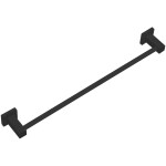 CERANO Nástěnný držák na ručníky Polo - černá matná - 60 cm