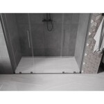 MEXEN/S - Velar L Duo posuvné sprchové dveře 200, transparent, grafit kartáčovaná 871-200-003-02-66