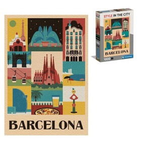 Puzzle Style in the City: Barcelona 1000 dílků - Clementoni