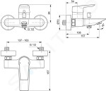 IDEAL STANDARD - Tesi Vanová baterie, chrom A6583AA