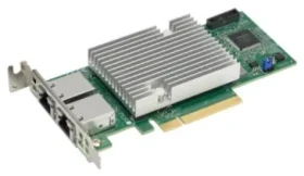 Supermicro AOC-STG-b2T / Síťová karta / PCIe / 2x RJ45 10GbE / BCM57416 (AOC-STG-B2T-O-PULL)