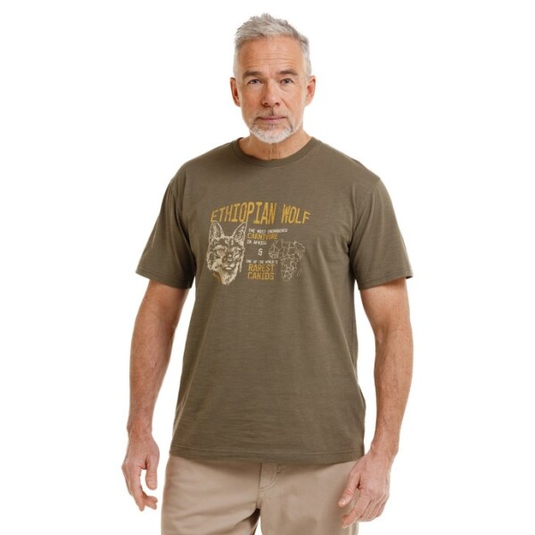Bushman Pánské tričko Kay, khaki XXXL