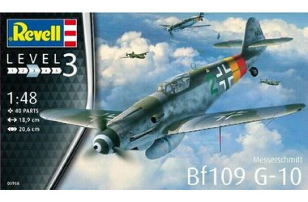 Revell Model Kit Plastic plane 03958 Messerschmitt Bf 109 G 10 1:48