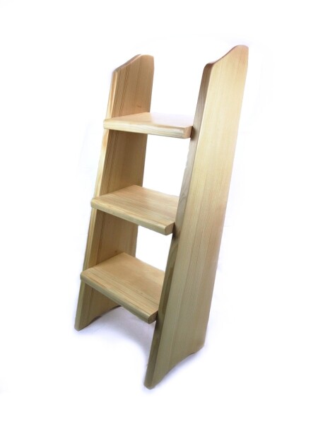 Schůdky k ochlazovací kádi - celodřevěné smrk