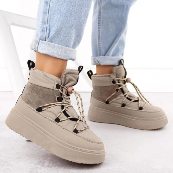 Dámské sněhule na platformě WOL280B Béžová - Potocki béžová 38