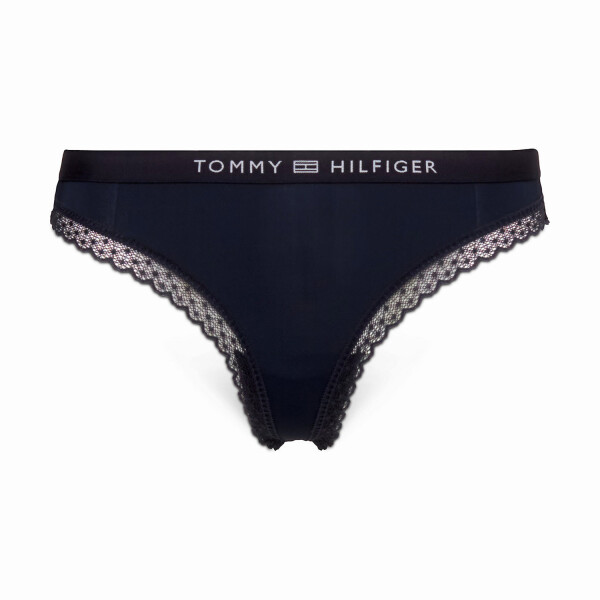 Dámská tanga Tonal Logo Lace UW0UW04184-DW5 - Tommy Hilfiger S