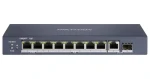 Hikvision DS-3E0510HP-E / Switch / 8x Gigabit PoE (2x Hi-PoE) / RJ45 + SFP uplink / 110W / dosah 300m (DS-3E0510HP-E)