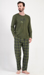 Pánské pyžamo dlouhé Sunshine paradise khaki XXL