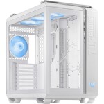 ASUS TUF Gaming GT502 Plus bílá / ATX / 4x 120mm ARGB / bez zdoje / průhledná bočnice (90DC0093-B19000)