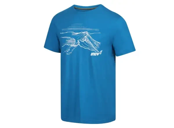 Inov-8 Graphic Tee Helvellyn blue triko pánské