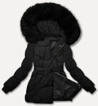 Černá dámská bunda typu bublina pro přechodné období J Style (5M3238-392A) odstíny černé M (38)