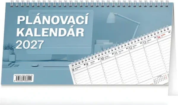 NOTIQUE Stolový kalendár Plánovací 2027 / Stolní kalendář / 25 × 12,5 cm