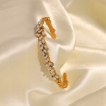 ELENYS Lumi Grace – pozlacený náramek 18K žluté zlato Délka náramku: 16-18 cm