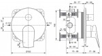 IDEAL STANDARD - La Dolce Vita Baterie pod omítku, pro 2 spotřebiče, Magnetic Grey A7637A5