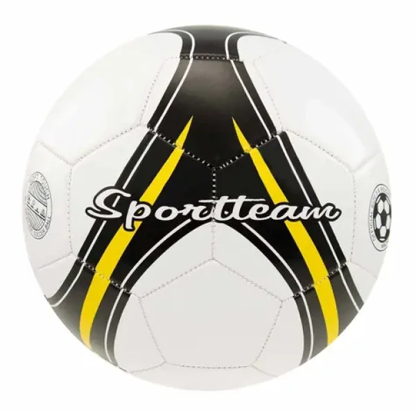 SPORTTEAM Fotbalový míč S2 černo-žlutý / Míč / Vel. 5 / PVC třívrstvý