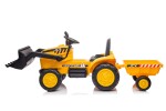 Mamido Elektrický traktor s přívěsem S617 žlutý