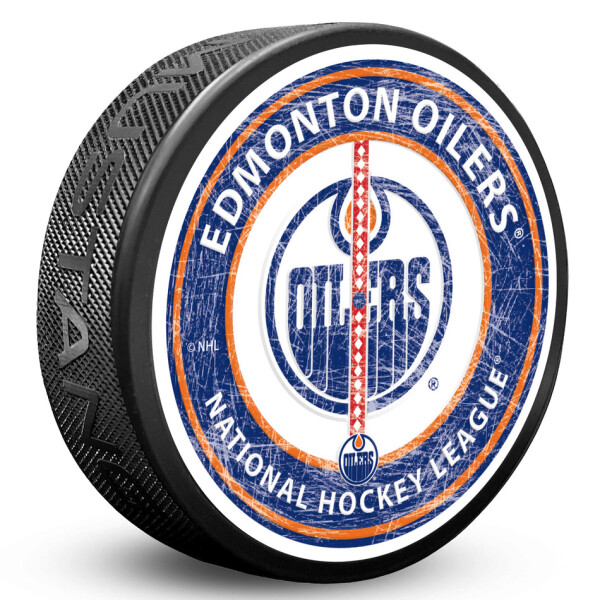 Mustang Puk Edmonton Oilers NHL Center Ice