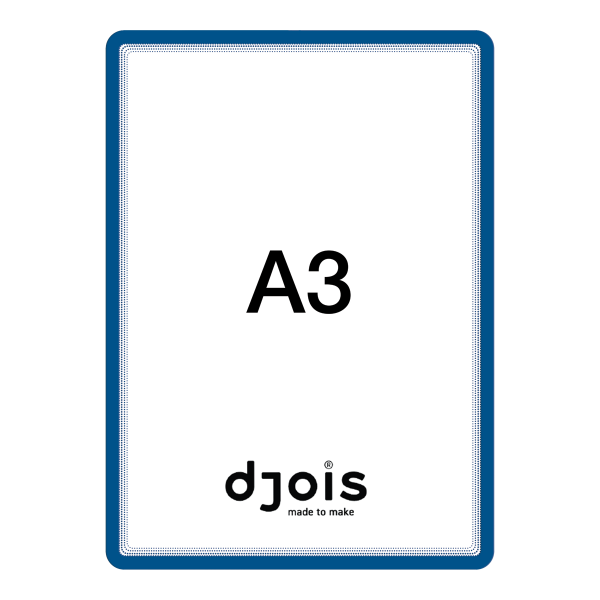 Djois samolepicí rámeček - Magneto, A3, modrý, 2 ks